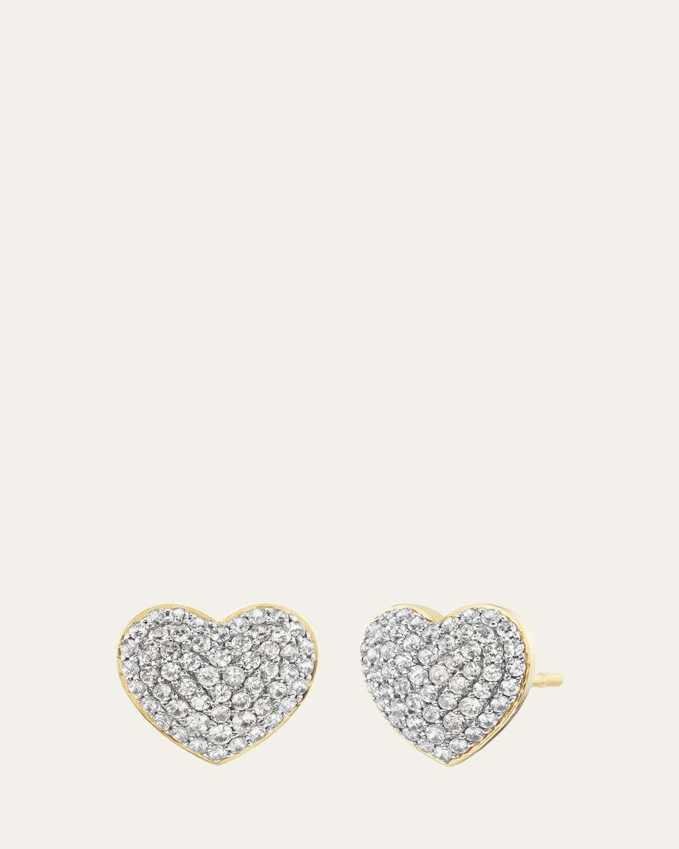 18K Gold Lucy Diamond Stud Earrings